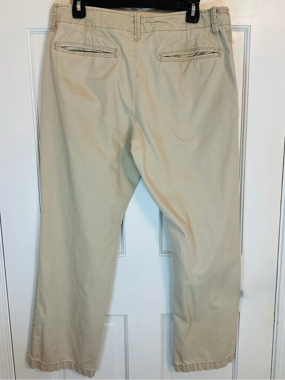 Old Navy Broken-In Straight Men’s Chino Pants 34x30 Light Khaki Flat Front